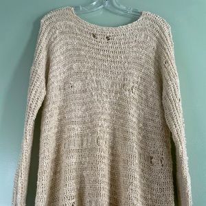 Distressed Sweater Tunic